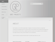Tablet Screenshot of greyprojects.org